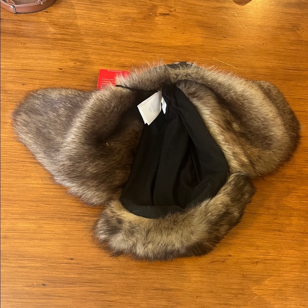 Polo Ralph Lauren Puffer Trapper Hat 1992 P Wing Stadium USA Winter Small / Med - Picture 10 of 16